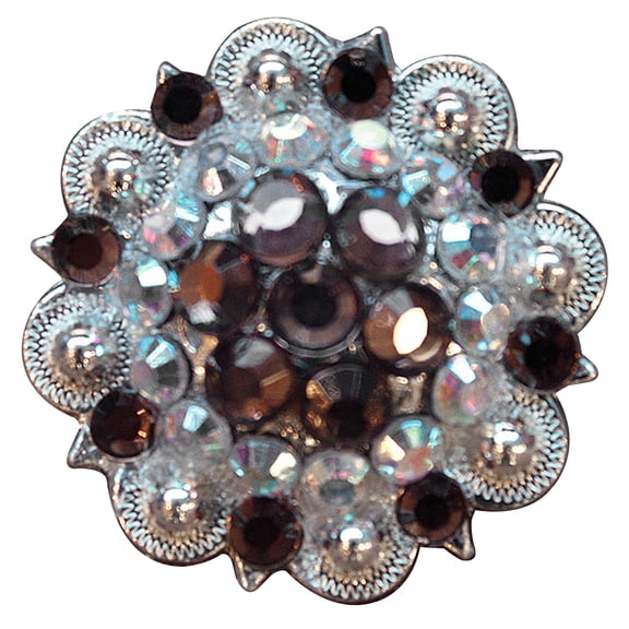16 Hilason Western Berry Conchos Glass Rhinestones Bling 1.5" Cowgirl
