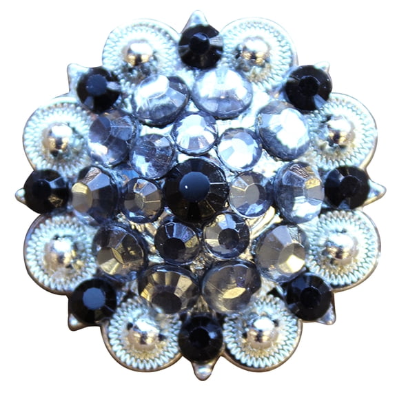 16 Hilason Western Berry Conchos Glass Rhinestones Bling 1.5" Cowgirl