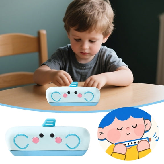 16 Hole Cartoon Children's Harmonica 2025 Silicone Mini Harmonica For Children C Key Detachable And Full Body Washable A Cute Instrument Suitable For Young Children99709