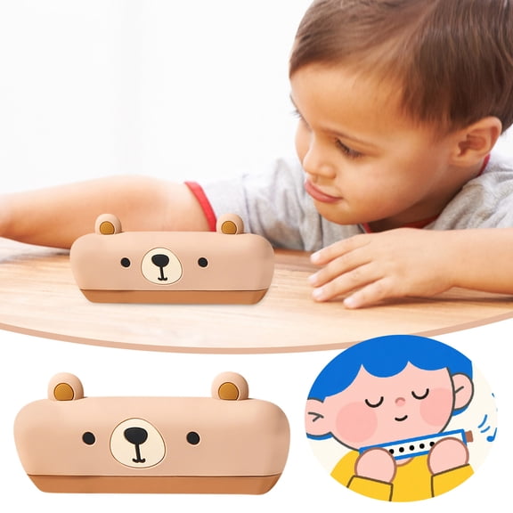 16 Hole Cartoon Children's Harmonica 2025 Silicone Mini Harmonica For Children C Key Detachable And Full Body Washable A Cute Instrument Suitable For Young Children56933