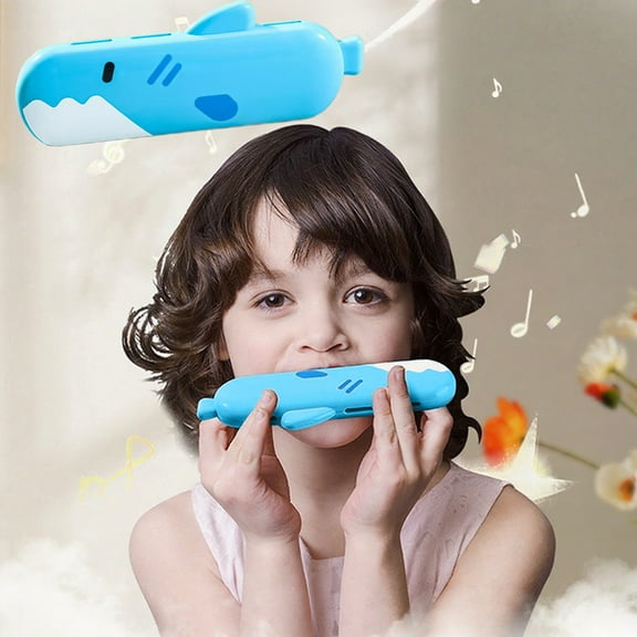 16 Hole Kids Harmonica Musical Instrument for Beginners Ages 3+ with 7 Inch Lightweight Design
