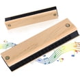 16 Holes Wooden Harmonica for Kids - Colorful Musical Wind Instrument ...