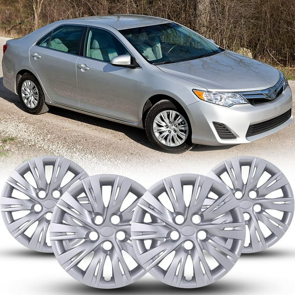 16" Hubcaps 2012-2014 Toyota Camry / 2012-2014 Toyota Camry Hybrid Wheel Rim Covers,Heavy Duty PP Material (Set of 4,Lacquer)