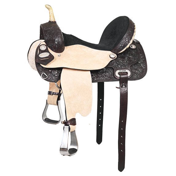 16 In Flex Tree Western Horse Saddle American Leather Trail Barrel By Hilason