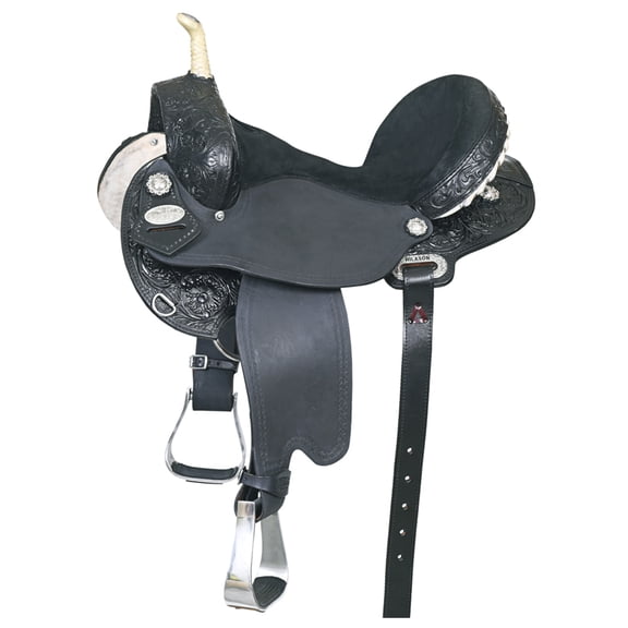 16 In Flex Tree Western Horse Saddle American Leather Trail Barrel By Hilason