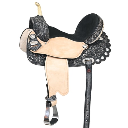 16 In Flex Tree Western Horse Saddle American Leather Trail Barrel By Hilason