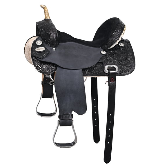16 In Flex Tree Western Horse Saddle American Leather Trail Barrel By Hilason