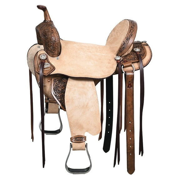 16 In Flex Tree Western Horse Saddle In American Leather Barrel Trail By Hilason