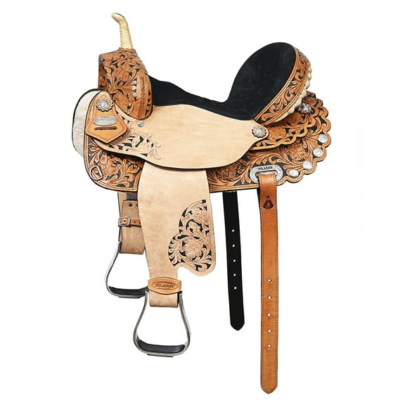 16 In Flex Tree Western Horse Saddle American Leather Trail Barrel Racing By Hilason