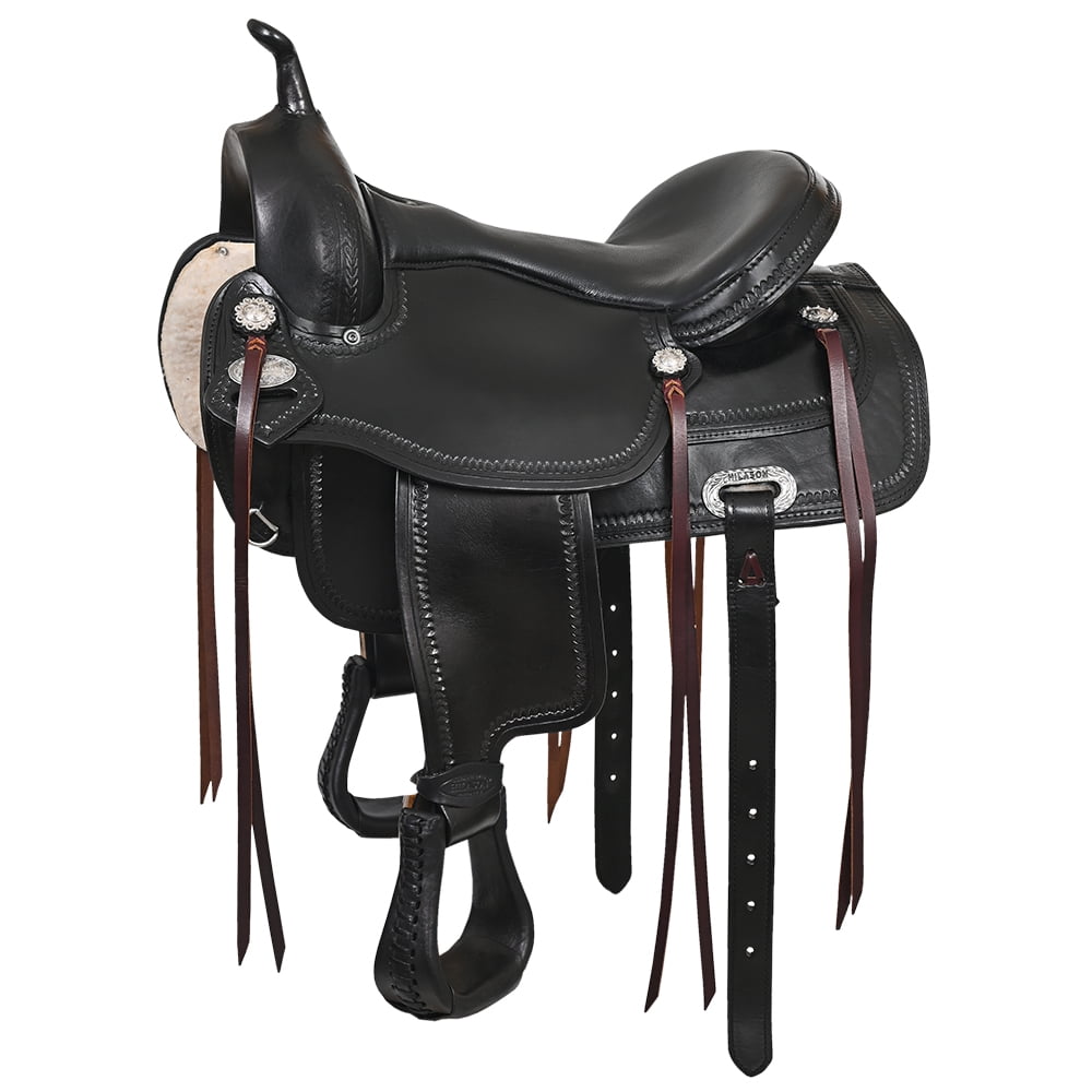 Selle Cactus 16" Flex Tree Trail - Cuir, Occasion Très Bon état, Pour Quarter Horse
