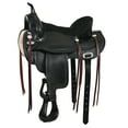 thumbnail image 1 of 16 In HILASON Western Horse Saddle American Leather Flex Tree Trail & Pleasure Black, 1 of 8