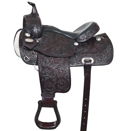 16 In Hilason Western Draft Horse Trail Pleasure American Leather Saddle