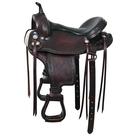16 In Hilason WesternHorse Gaited Flex Trail American Leather Saddle