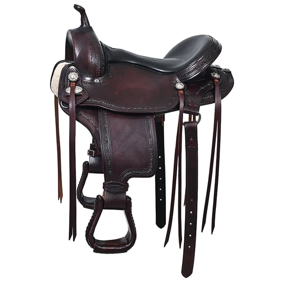 16 In Hilason WesternHorse Gaited Flex Trail American Leather Saddle