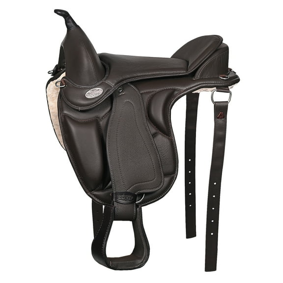 16 In Horse English Treeless Saddle Hilason Endurance Trail Leather