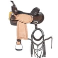 thumbnail image 1 of 16 In Western Horse Barrel Racing Trail Saddle Tack Set Genuine Leather Comfytack, 1 of 8