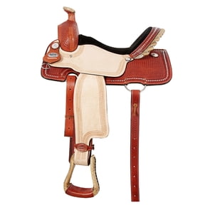 16 In Western Horse Saddle American Leather Ranch Roping Cowboy Hilason