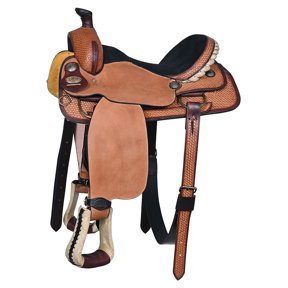 16 In Western Horse Saddle American Leather Ranch Roping Cowboy Hilason