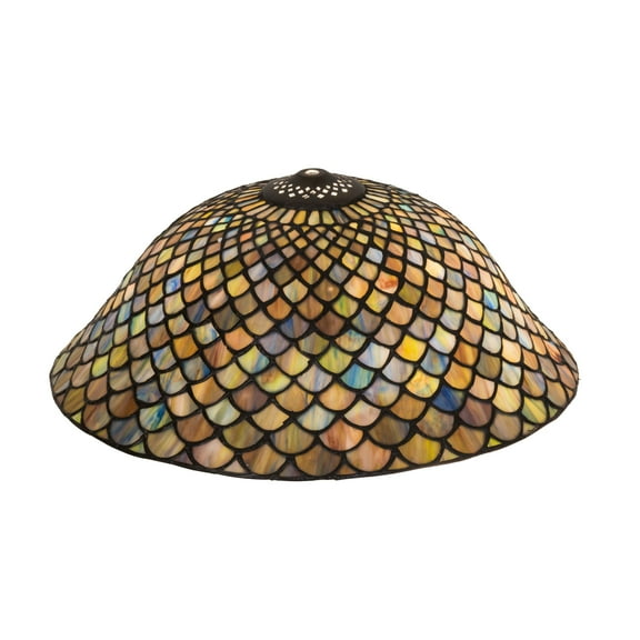 16 In. Wide Tiffany Fishscale Shade
