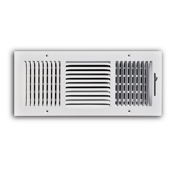 16 In. X 6 In. Steel 3 Way Wall/Ceiling Register