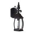 thumbnail image 1 of 16 Inch 1 Light Outdoor Wall Mount In Traditional Style 7 High By 16 Wide Capital Lighting 9866Bk, 1 of 2