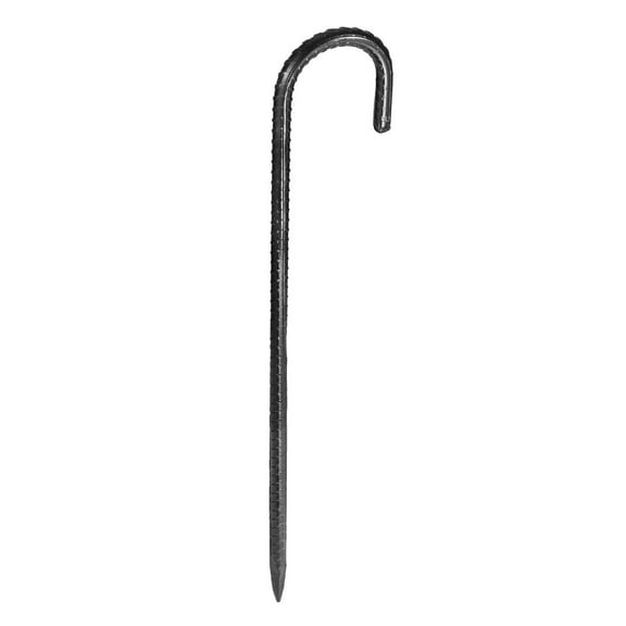 16-Inch 16 Pack Stakes Heavy Duty J Hook Galvanized Steel Ground Anchors