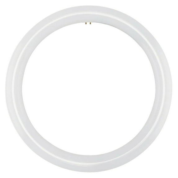 16 Inch/ 16" Plug & Play T9 Circline LED Lamp - Cool White (4100K) Circular Bulb Directly Relamp 40 Watt Fluorescent Bulb FC16T9/CW, FCL40 (without rewiring or modification) - Ballast Required!