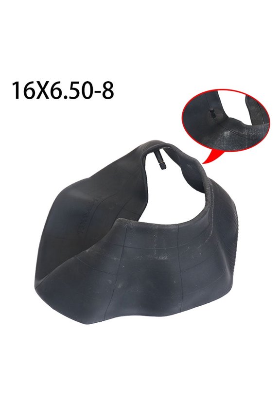 16 Inch 16x6.50-8 Inner Tube with TR-13 Straight Valve Stem Fit For Lawn Mowers, Tractors, Golf Cart, Garden Trailer, Wheelbarrows& More (1/Pack)