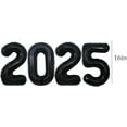 16 Inch 2025 Balloons, 2025 Foil Number Balloons For 2025 New Year Eve Fest