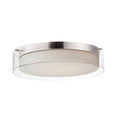 thumbnail image 1 of 12284CLSWSN Maxim Lighting Duo - 16 Inch 28W 1 LED Round Flush Mount-Satin Nickel Finish, 1 of 4