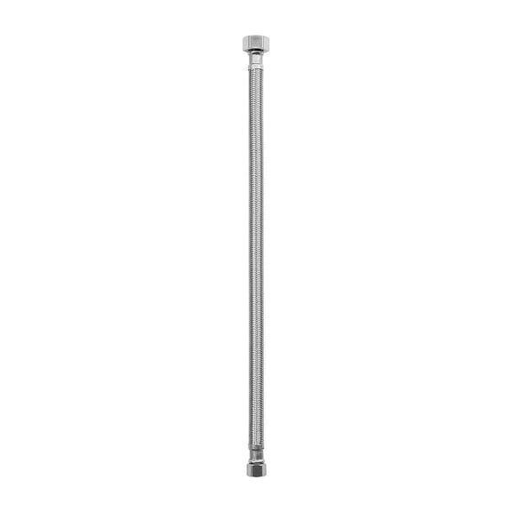 16 Inch 3/8 Inch Comp x 1/2 Inch FIP Braided Stainless Steel Faucet Supply Line Hose Connector 10 Pack for Kitchen Bathroom Sink Water Supply Certified Safe