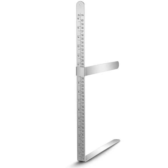16 Inch/ 40 cm X-Ray Caliper Ruler Stainless Steel X-Ray Body Caliper, Centimeter and Inch Measurements for Body Measurements Quickly Confirm Radiation Dose and Reduce Patient Exposure Time