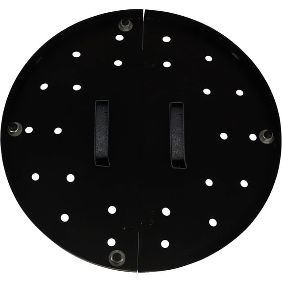 "16-Inch Baffle Burner Plates for Tandoor Ovens with Detachable Legs - Pack of 2