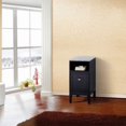 thumbnail image 1 of 16-Inch Bathroom Vanity Cabinet In Espresso With Marble Top In White - Bellaterra Home, 1 of 3