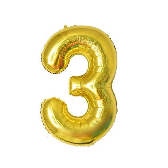 16 Inch Birthday Balloon Numbers 0-9 Foil Balloons Red Blue Green Black Rose Red Gold Party Decorations