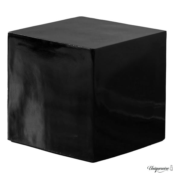 16-Inch Black Fiberglass Pedestal Backdrop Stand - Stylish Flower or Cake Holder for Weddings, Baby Showers, Bridal Showers, Engagement Parties, Birthdays, or as a Display Cube Rack for All Events