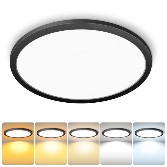 MW Lighting 16 Inch Flush Mount Lights, 30W 120V 5CCT 2700/3000/3500/4000/5000K,Surface Mount Round Lighting Fixture for Bedroom, Hallway,Triac Dimmable