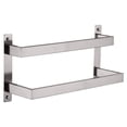 16-Inch Brushed Nickel 2-Tier Wall Mounted Ladder Rail Hand Towel Bar ...