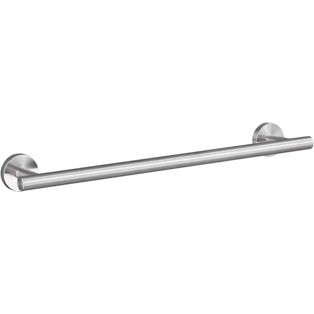 Modern Brushed Nickel 16-Inch Towel Bar, 18-Inch Total, Wall Mount ...