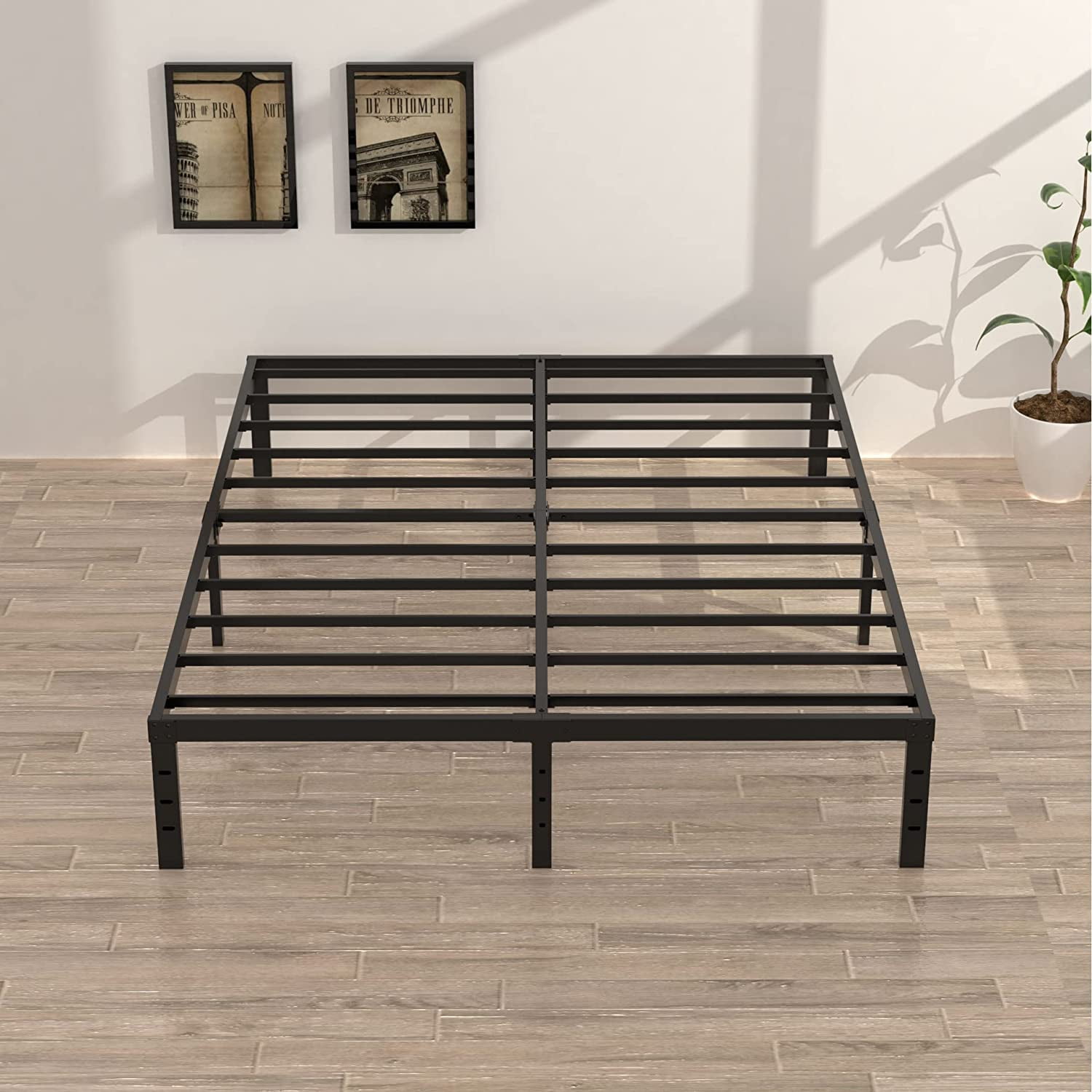 16 Inch California King Bed Frames No Box Spring Need, Platform Cal ...