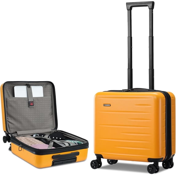 16 Inch Carry Luggage Airline Approved, Expandable Lightweight ABS+PC ...