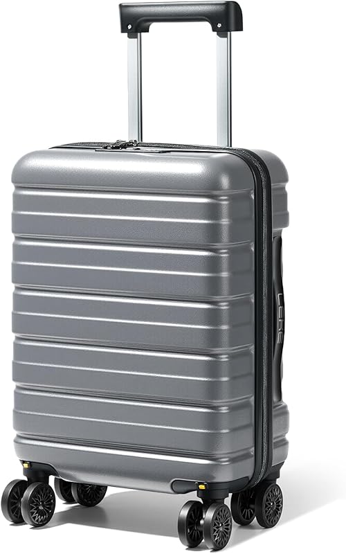 16 Inch Carry On Luggage Airline Approved, Hard Shell Suitcase with TSA Lock, Lightweight Spinner Wheels Durable ABS Compact Carry-On for Travel Weekend Trips Men Women