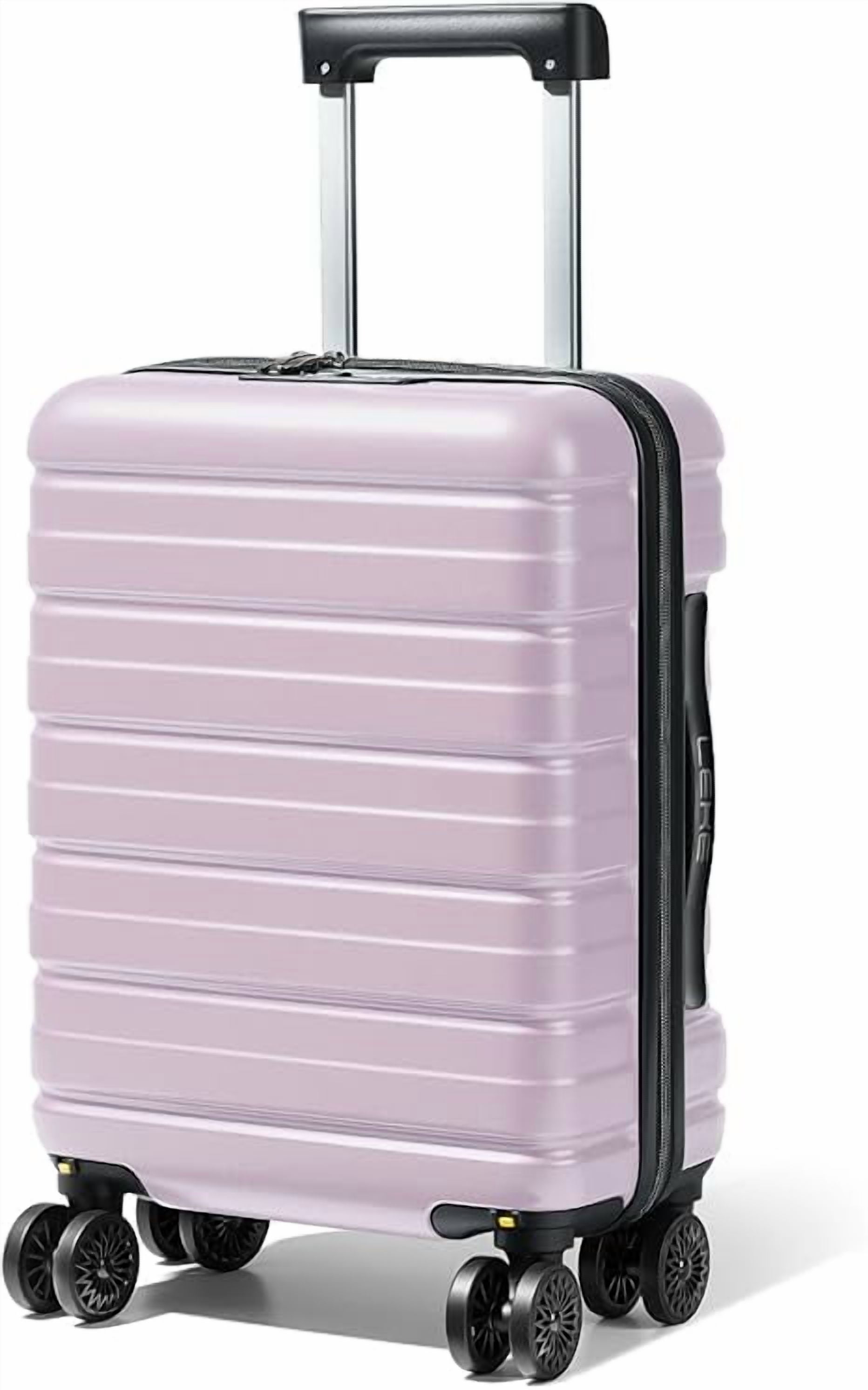 16 Inch Carry On Luggage Airline Approved, Hard Shell Suitcase with TSA Lock, Lightweight Spinner Wheels Durable ABS Compact Carry-On for Travel Weekend Trips Men Women