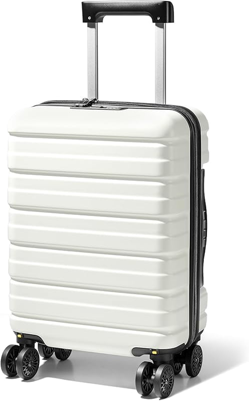 16 Inch Carry On Luggage Airline Approved, Hard Shell Suitcase with TSA Lock, Lightweight Spinner Wheels Durable ABS Compact Carry-On for Travel Weekend Trips Men Women