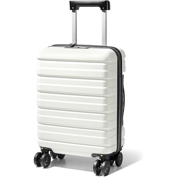 16 Inch Carry On Luggage Airline Approved, Hard Shell Suitcase with TSA Lock, Lightweight Spinner Wheels Durable ABS Compact Carry-On for Travel Weekend Trips Men Women