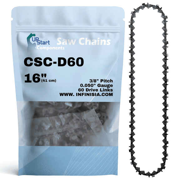 16-Inch Chainsaw Chain Replacement for Stihl 028 - D60 (16", 3/8", .050", 60 Drive Links)