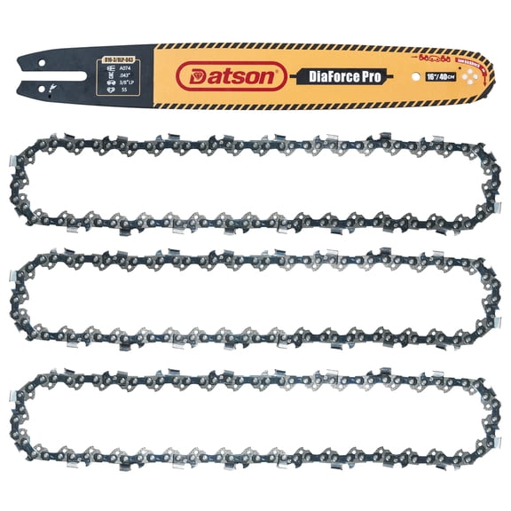 16 Inch Chainsaw Guide Bar and Chain Combo 3/8" LP Pitch .043" Gauge 55 Drive Links- 61PMM3 55 Fits Stihl MS170, MS171, MS180c - 36100050055, R55