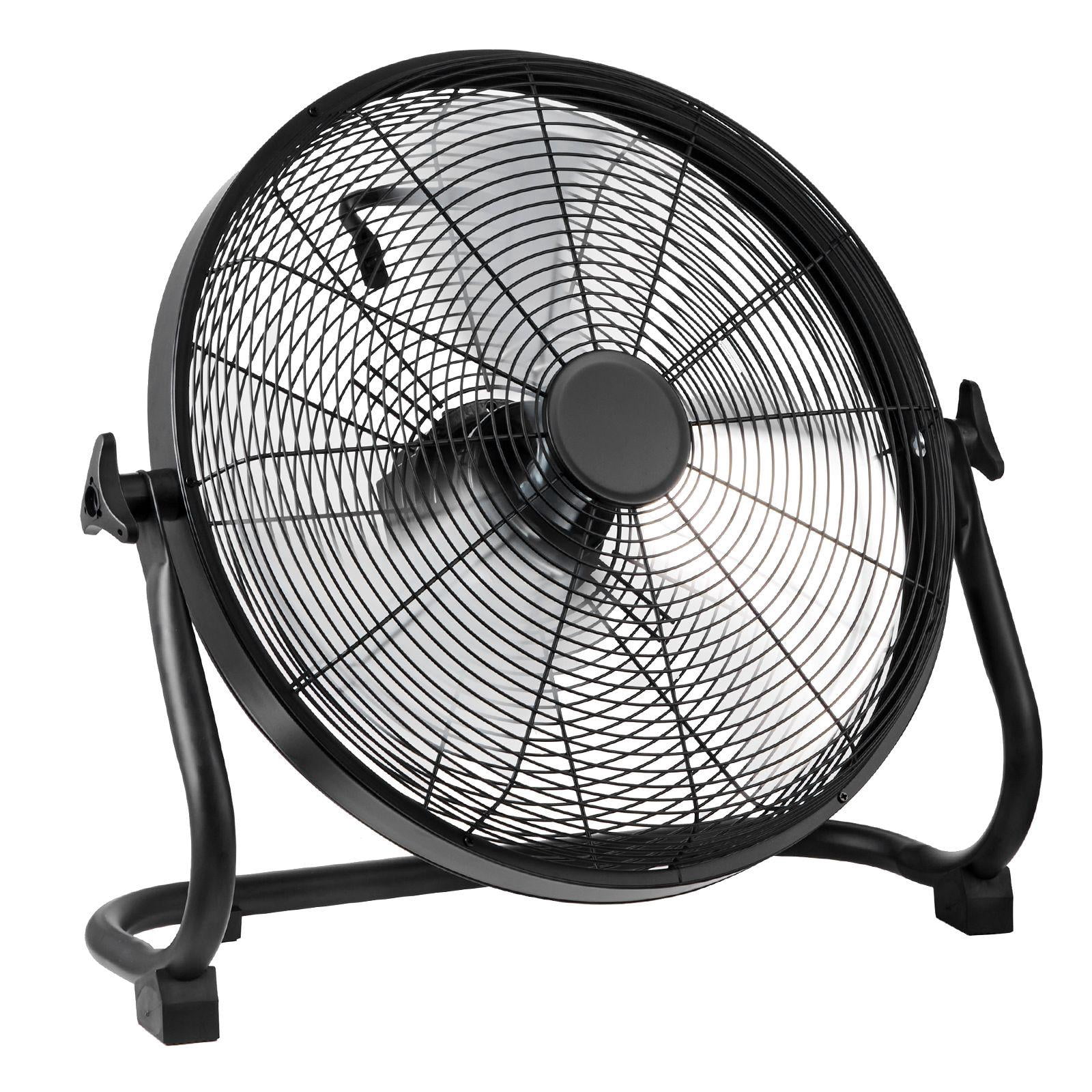 16 Inch Cordless Fan Portable Quiet Personal Fan for Home Office 360 Degree Manual Pivoting Head Stepless Speed High Velocity Heavy Duty Metal Industrial Floor Fan