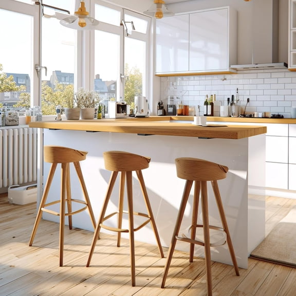 16 Inch Countertop Support Bracket, 3 Pack Solid Iron Heavy Duty Hidden Flat Floating Shelf , Top Mount Knee Wall Support Mantel Bracket Hardware for Wood Granite Quartz Countertop