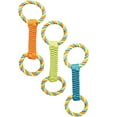thumbnail image 1 of 16 Inch Double Loop Rope Handle Ballistic Weave Dog Interactive Tug Toy Figure 8 (One Random Toy - Seller's Choice), 1 of 1